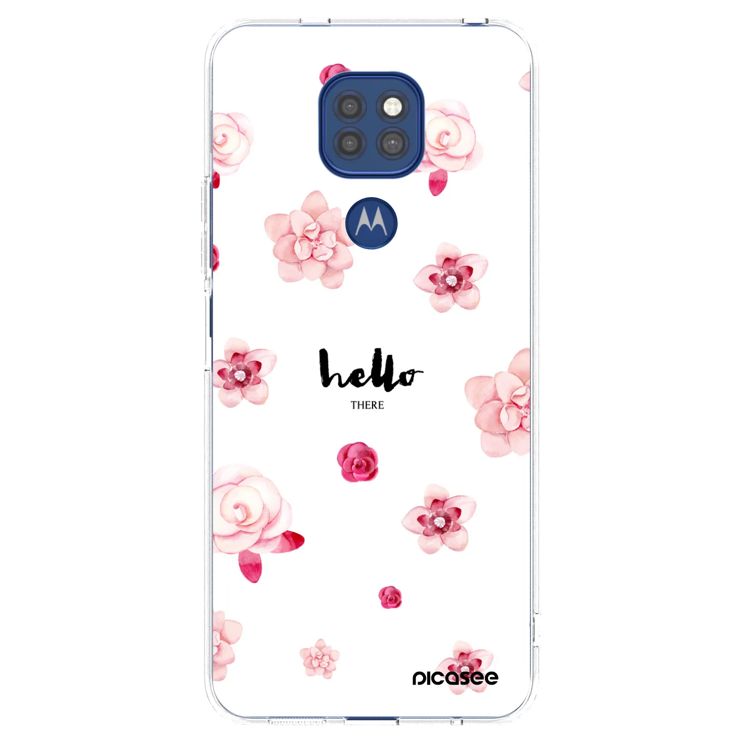 Picasee Motorola Moto G9 Play Hülle - Transparentes Silikon - Hello there