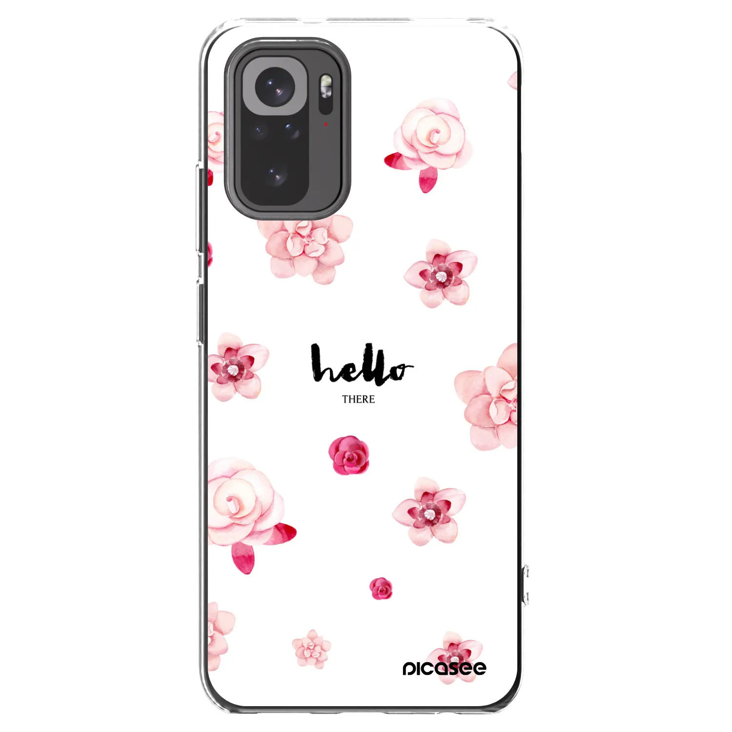 Picasee Xiaomi Redmi Note 10 Hülle - Transparentes Silikon - Hello there