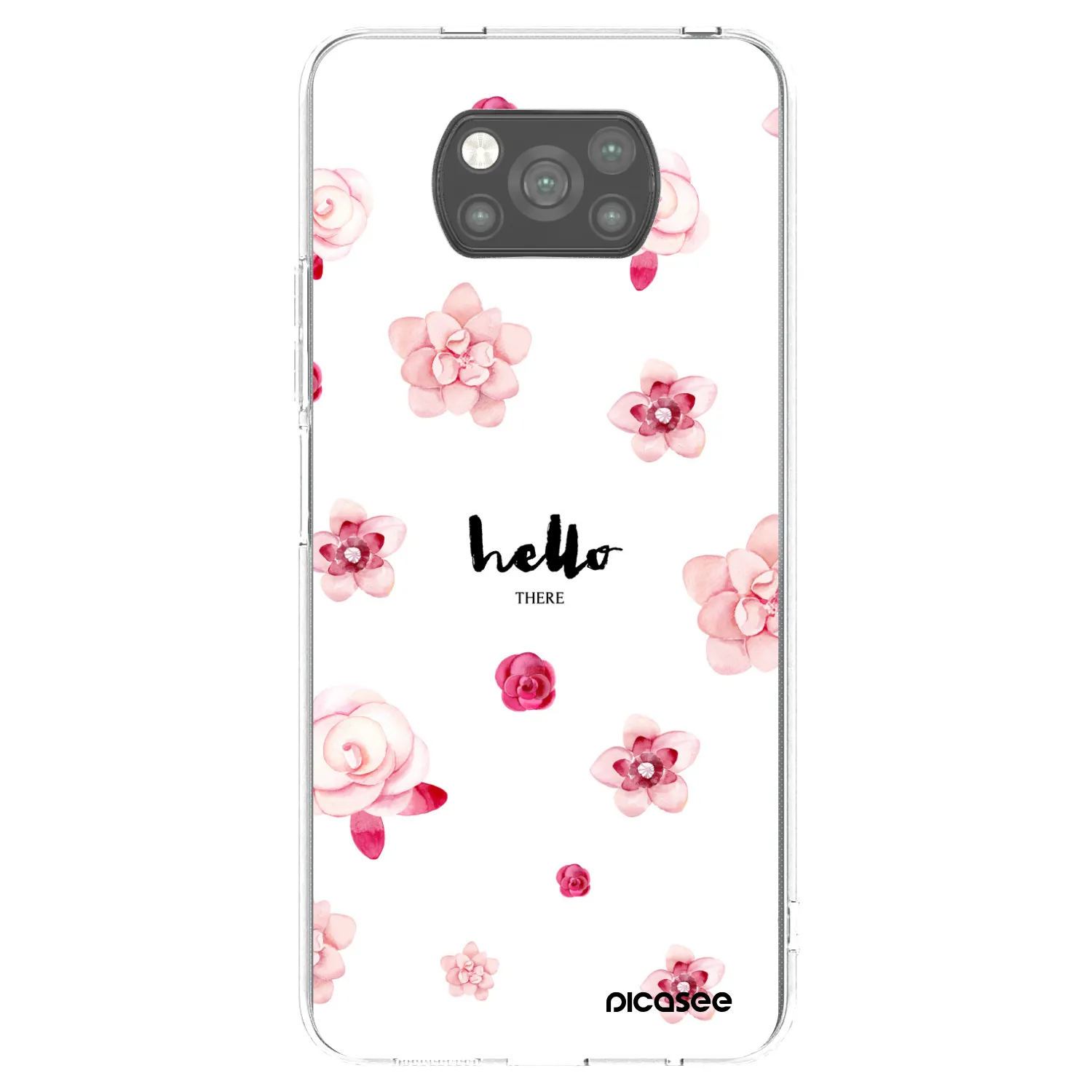 Picasee Xiaomi Poco X3 Pro Hülle - Schwarzes Silikon - Hello there