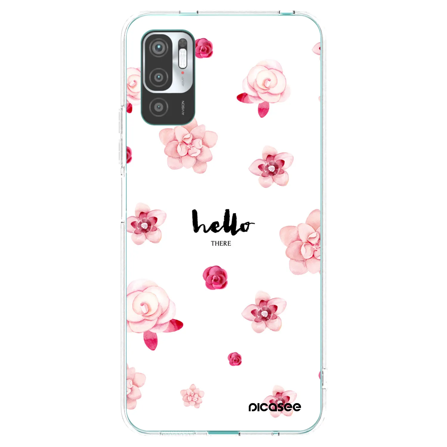 Picasee Xiaomi Redmi Note 10 5G Hülle - Transparentes Silikon - Hello there