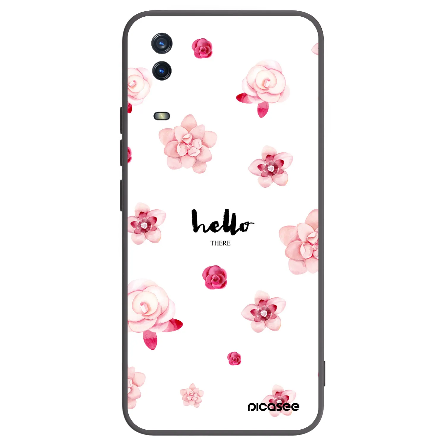 Picasee Vivo Y11s Hülle - Schwarzes Silikon - Hello there