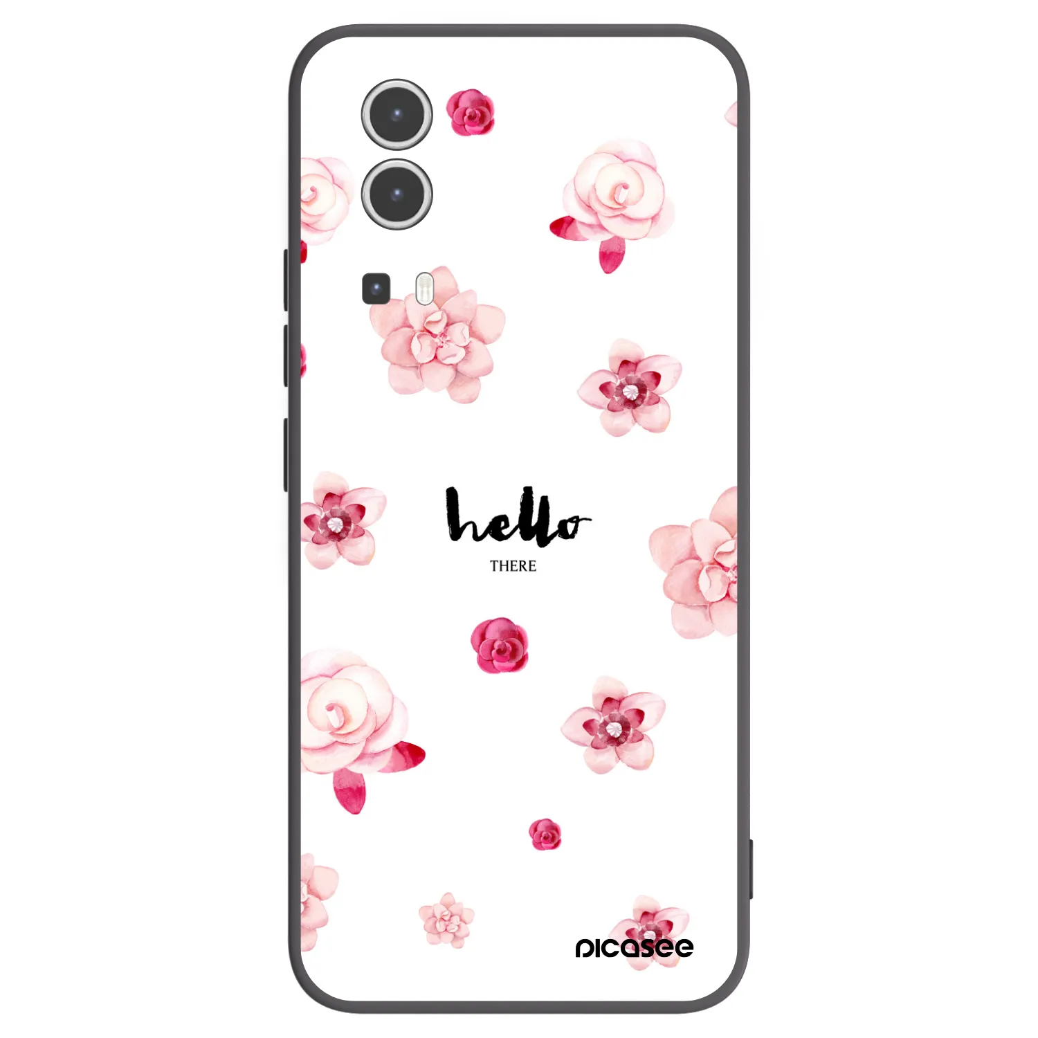 Picasee Vivo Y72 5G Hülle - Schwarzes Silikon - Hello there