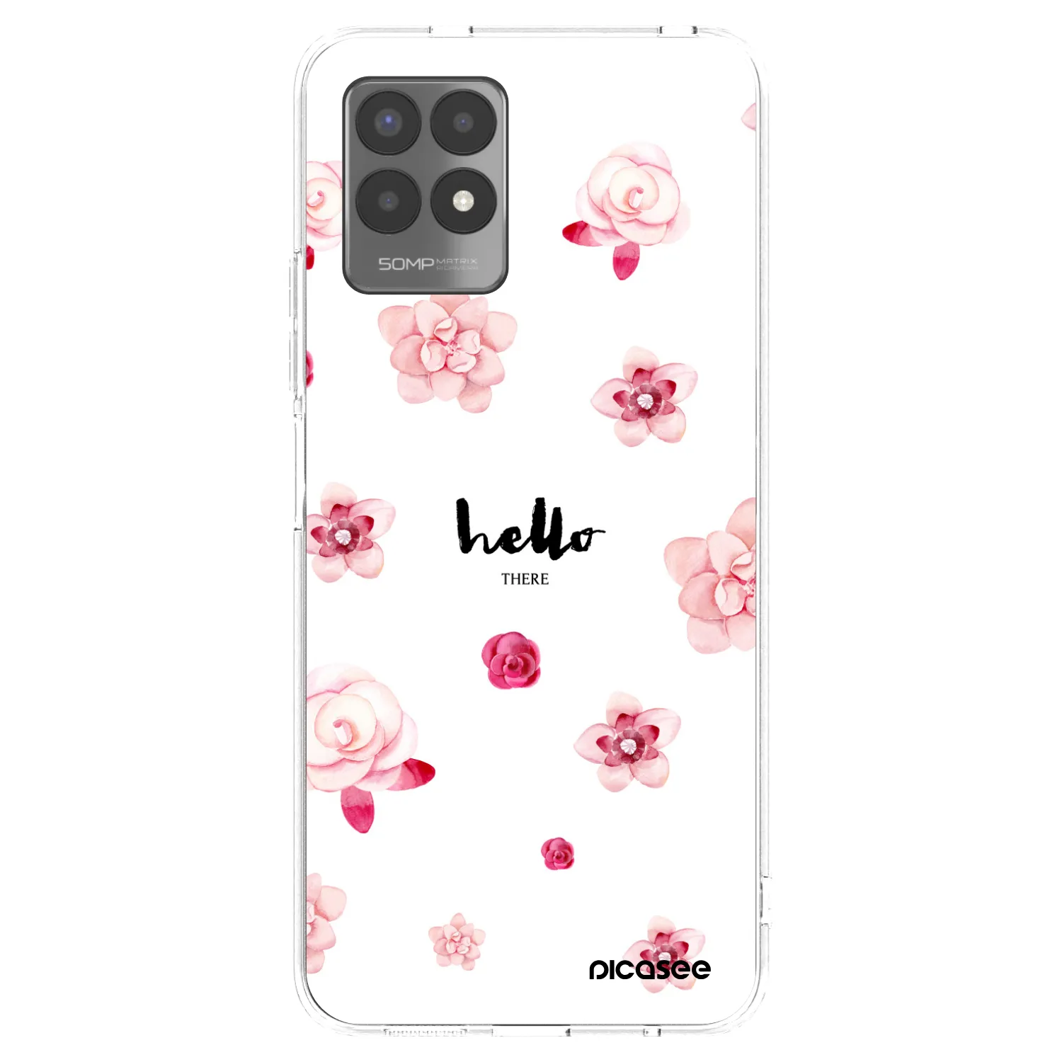Picasee Realme 8i Hülle - Transparentes Silikon - Hello there