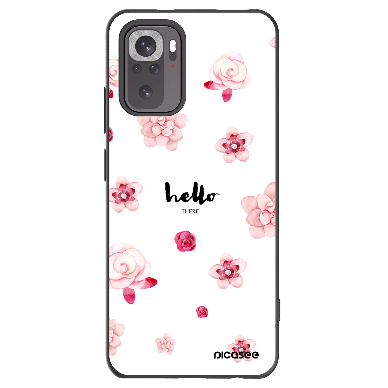 Picasee Xiaomi Redmi Note 11S 4G Hülle - Schwarzes Silikon - Hello there