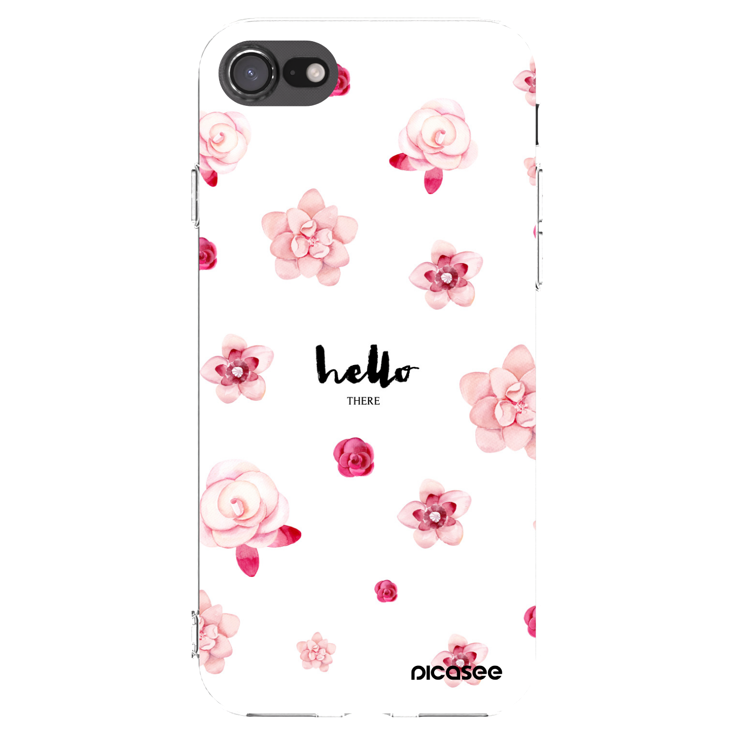 Picasee Apple iPhone SE 2022 Hülle - Transparentes Silikon - Hello there