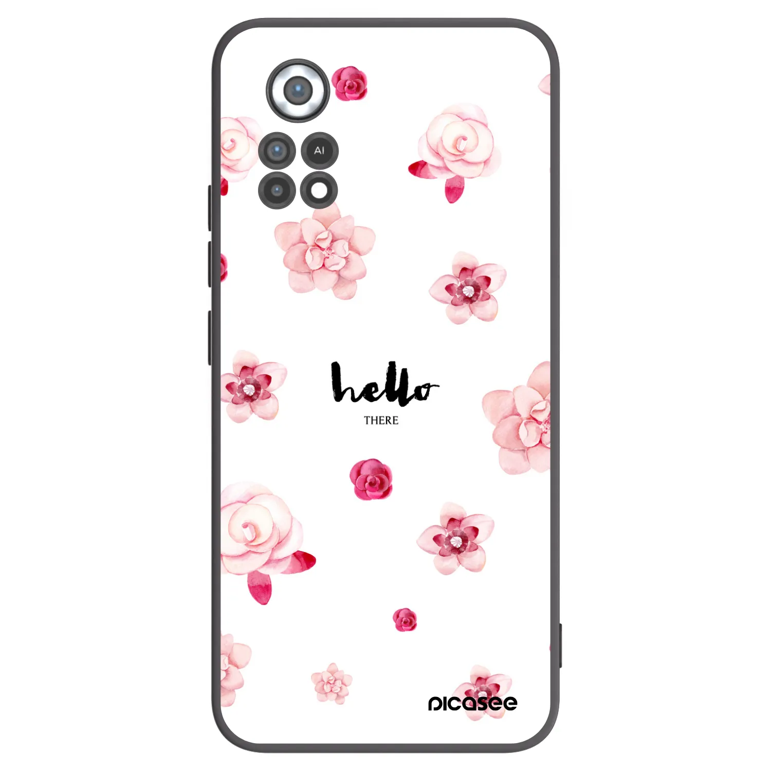 Picasee Xiaomi Poco X4 Pro 5G Hülle - Schwarzes Silikon - Hello there
