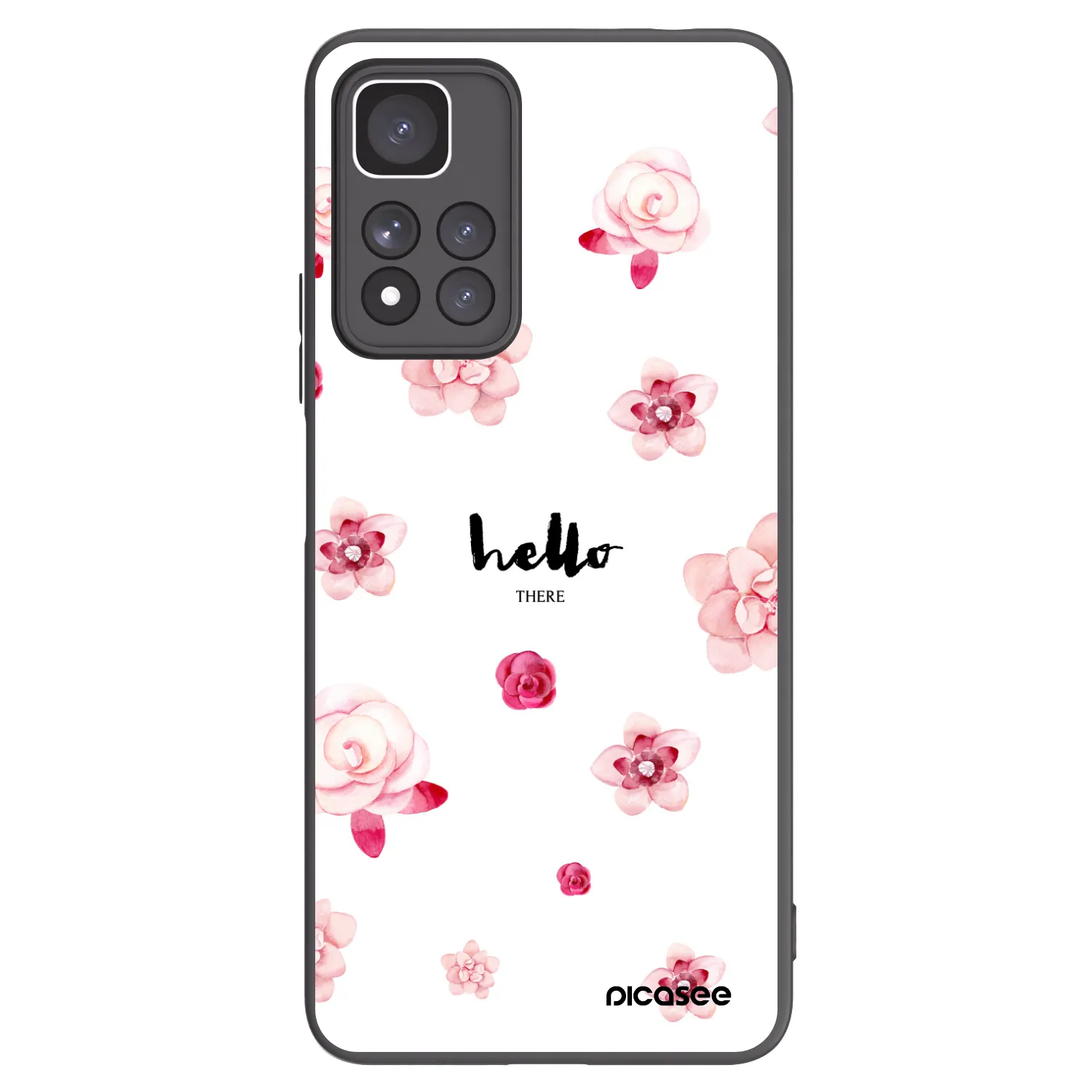 Picasee Xiaomi Redmi Note 11 Pro+ 5G Hülle - Schwarzes Silikon - Hello there