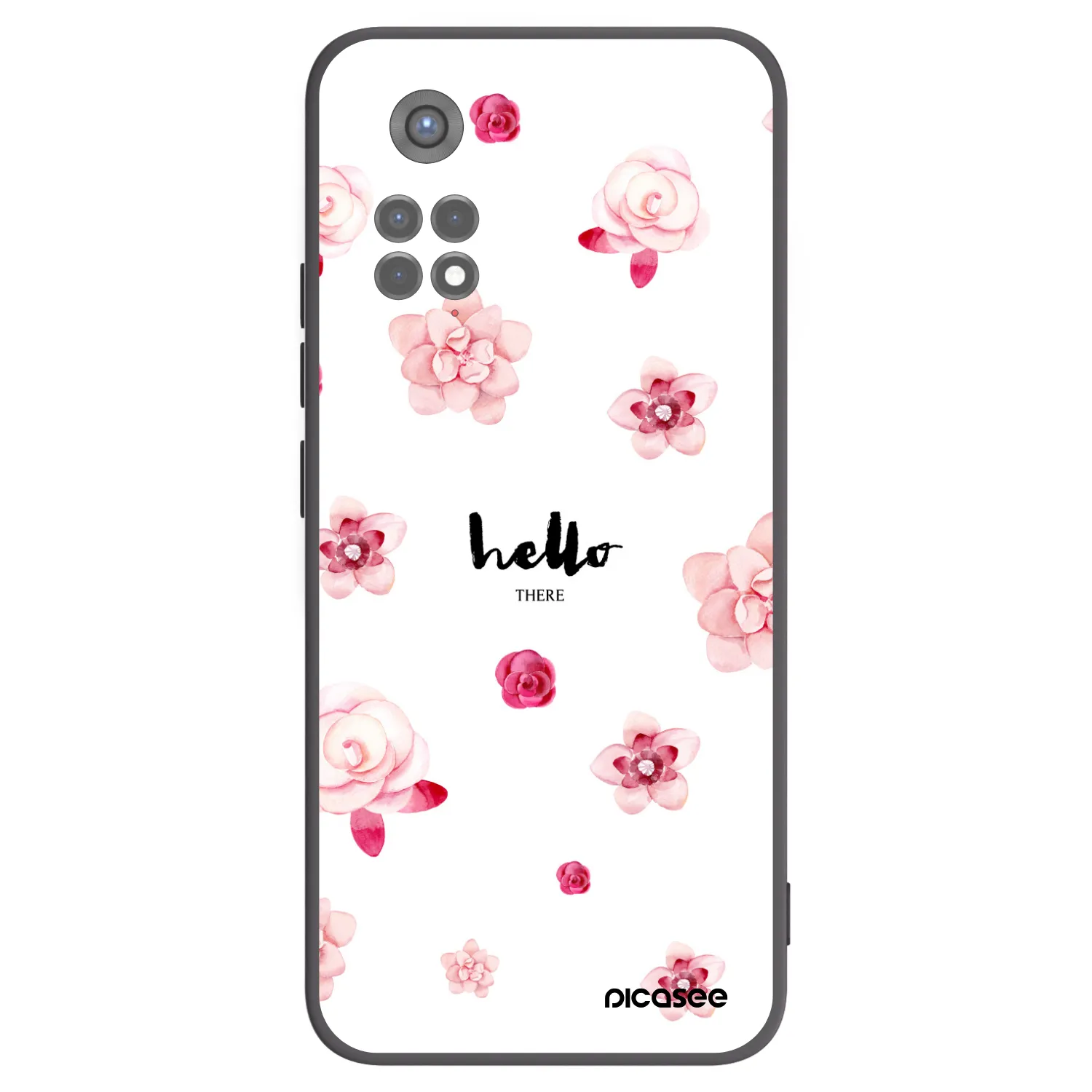 Picasee Xiaomi Redmi Note 11S 5G Hülle - Schwarzes Silikon - Hello there