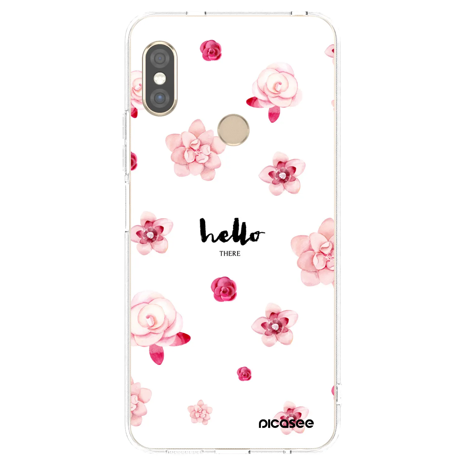 Picasee Xiaomi Redmi Note 5 Global Hülle - Transparentes Silikon - Hello there