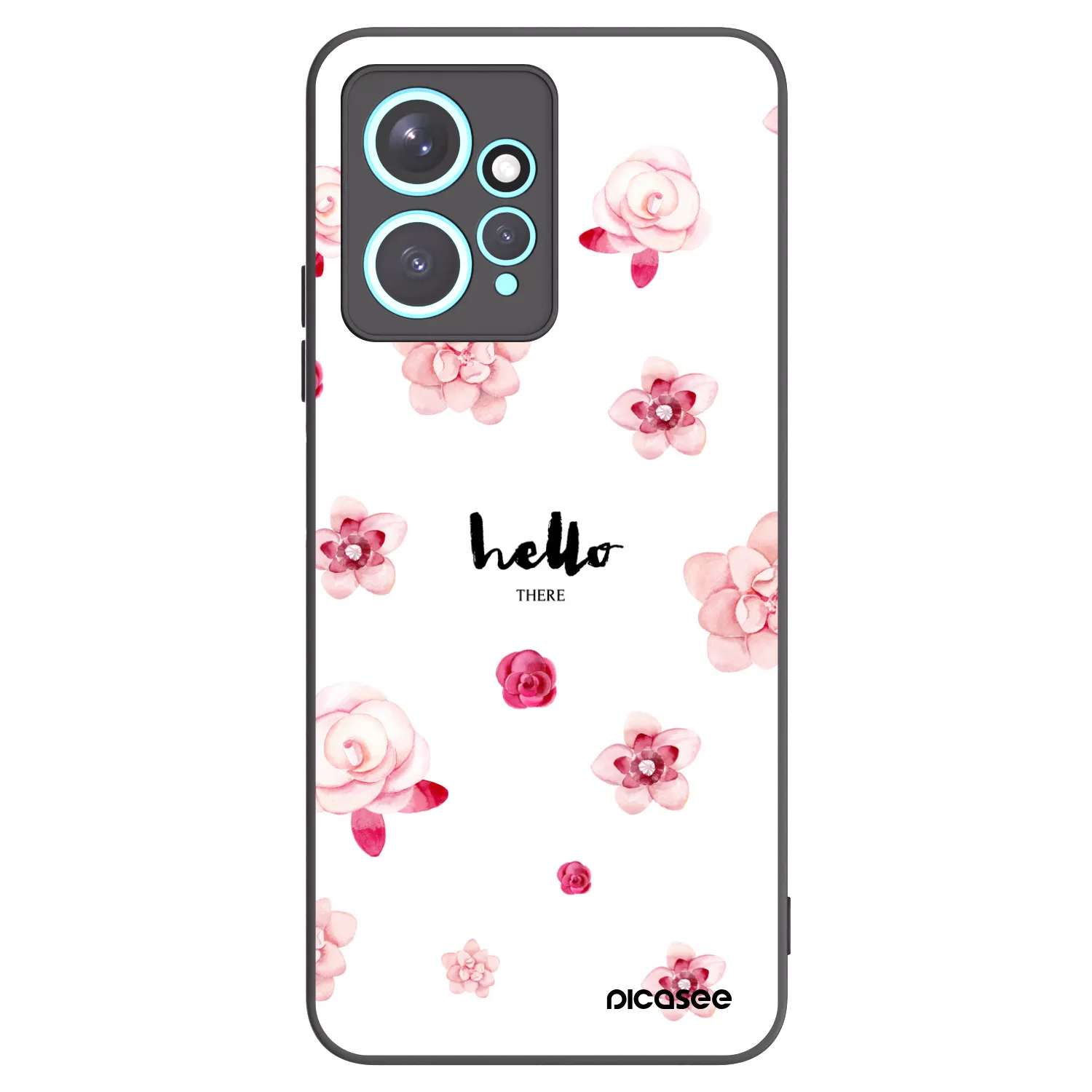 Picasee Xiaomi Redmi Note 12 4G Hülle - Schwarzes Silikon - Hello there