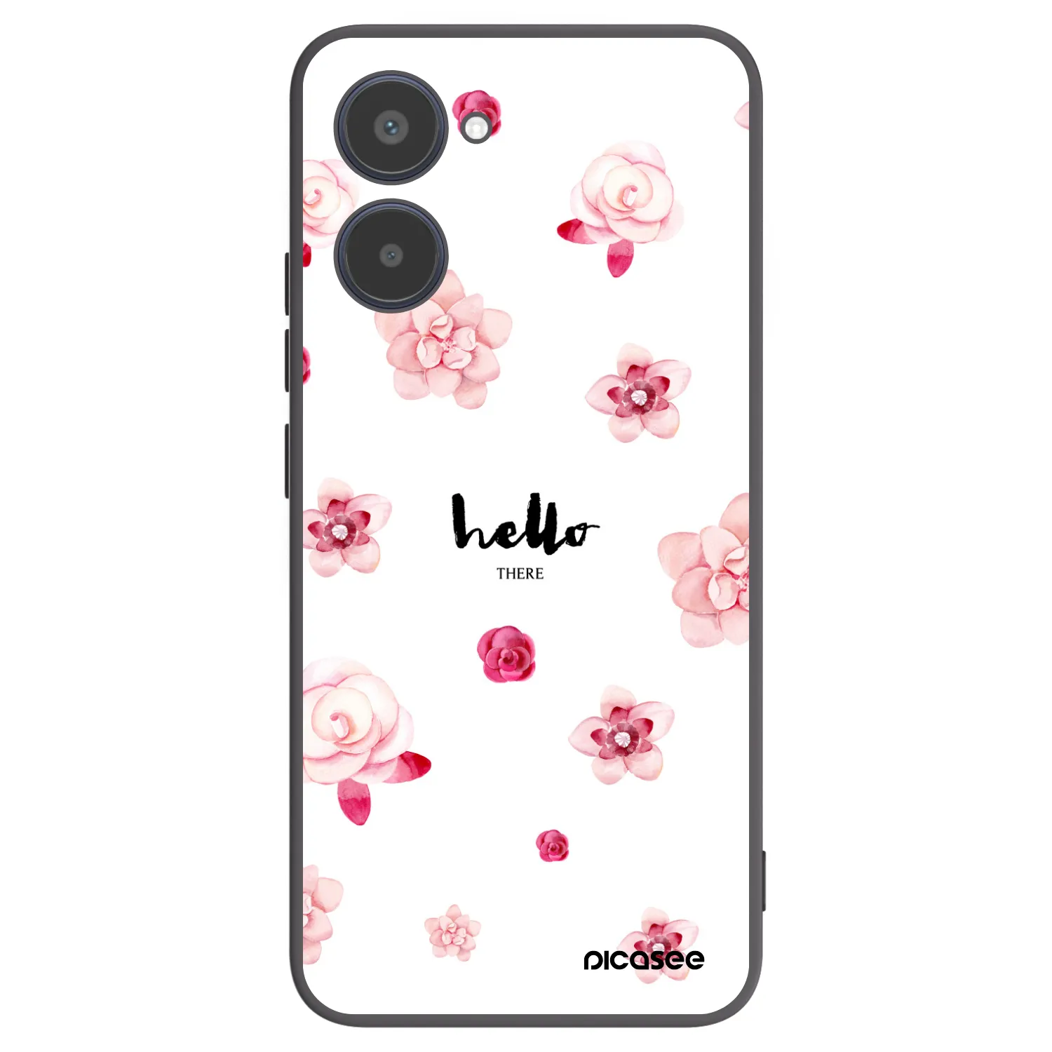 Picasee Realme 10 4G Hülle - Schwarzes Silikon - Hello there