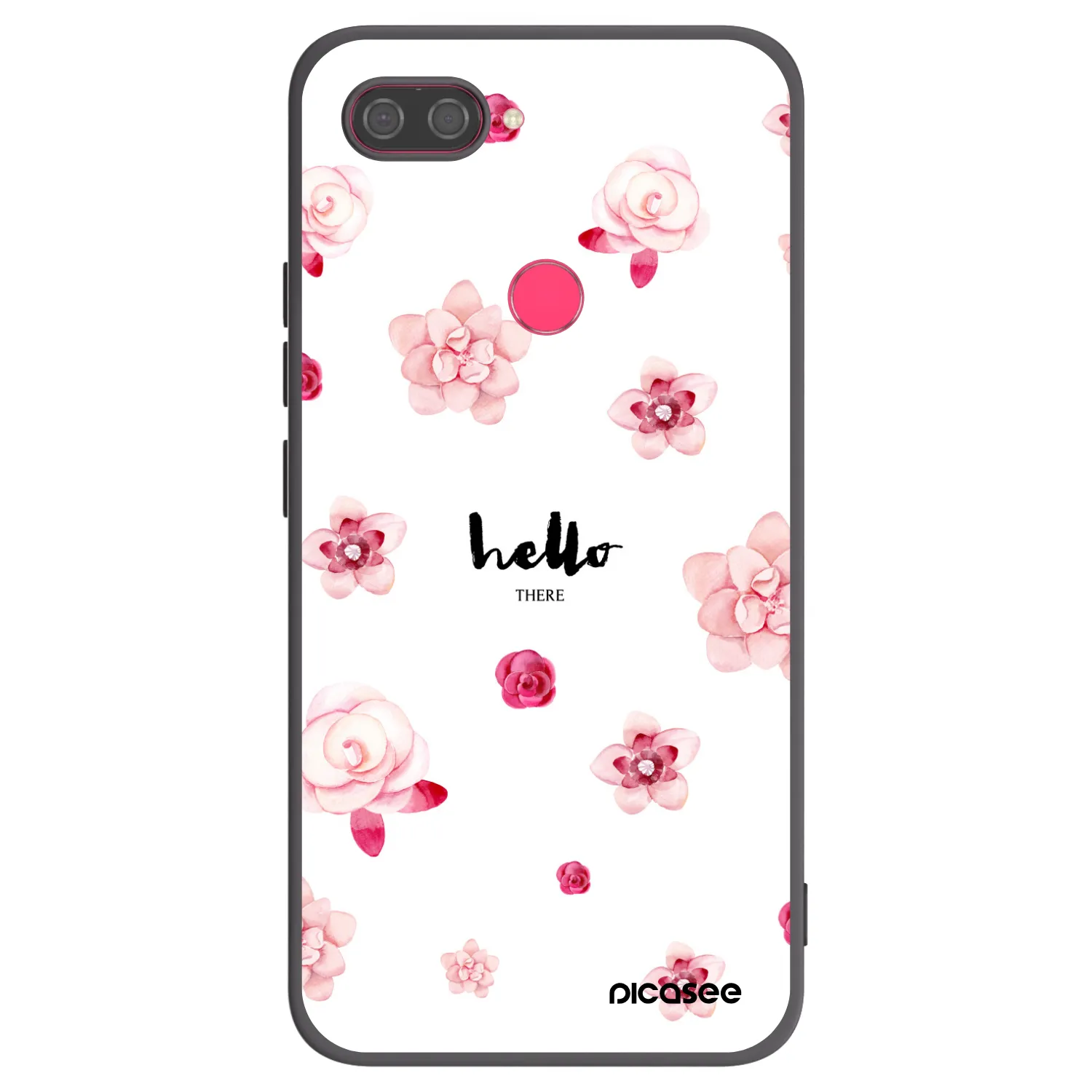 Picasee Xiaomi Mi 8 Lite Hülle - Schwarzes Silikon - Hello there