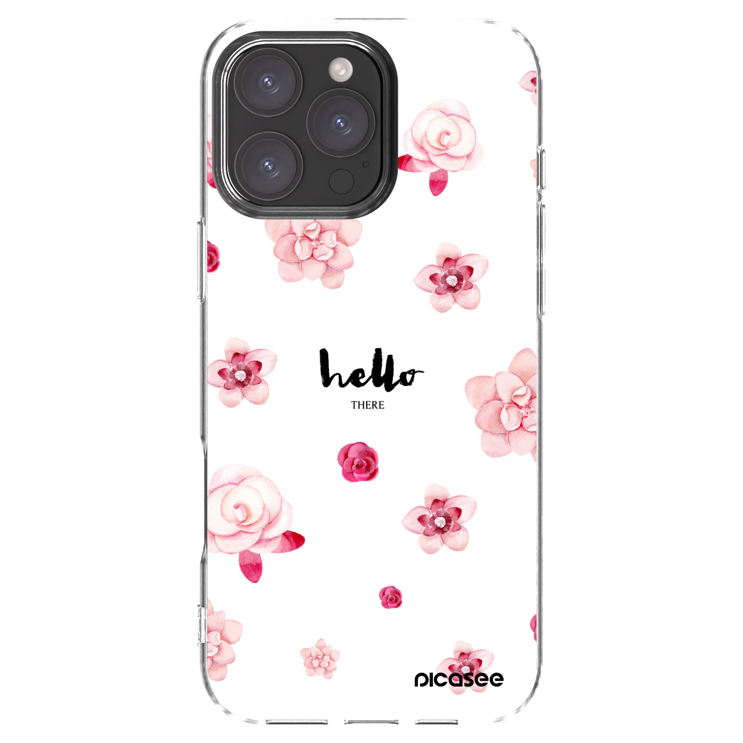 Picasee Apple iPhone 16 Pro Max Hülle - Transparentes Silikon - Hello there