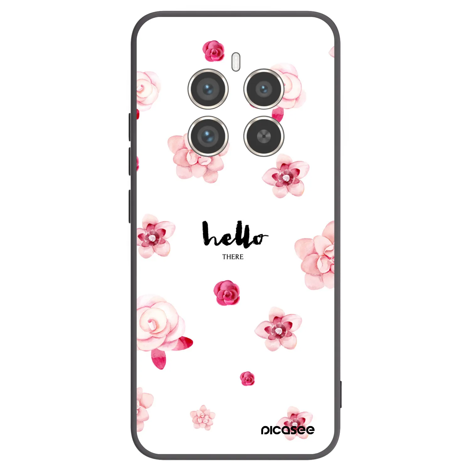 Picasee Realme 12 Pro 5G Hülle - Schwarzes Silikon - Hello there