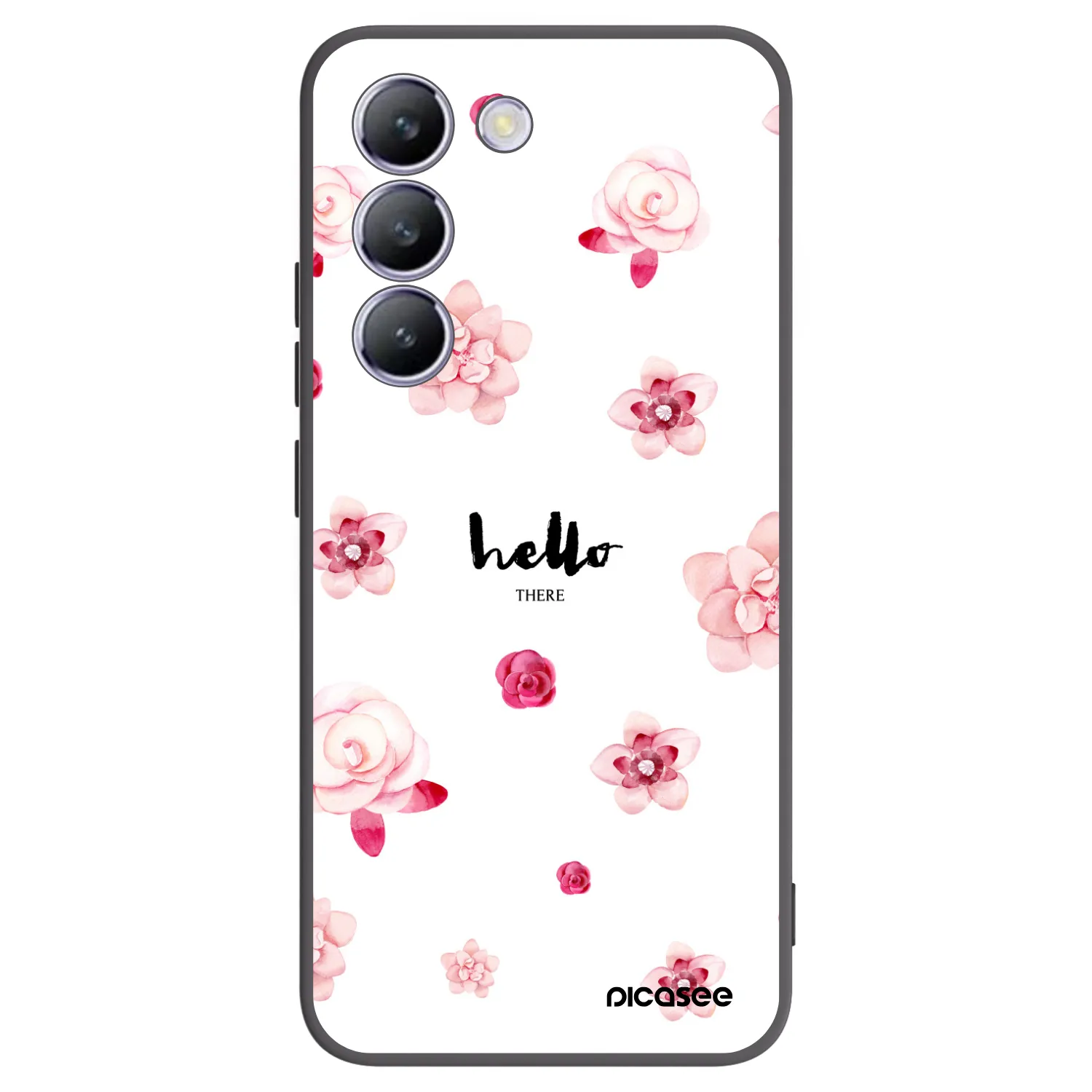 Picasee Vivo V40 SE 5G Hülle - Schwarzes Silikon - Hello there