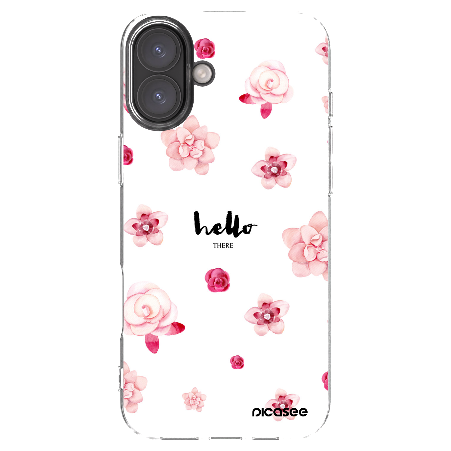 Picasee Apple iPhone 16 Plus Hülle - Transparentes Silikon - Hello there