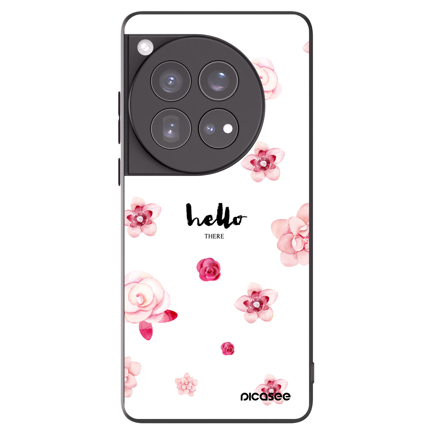 Picasee OnePlus 12 5G Hülle - Schwarzes Silikon - Hello there