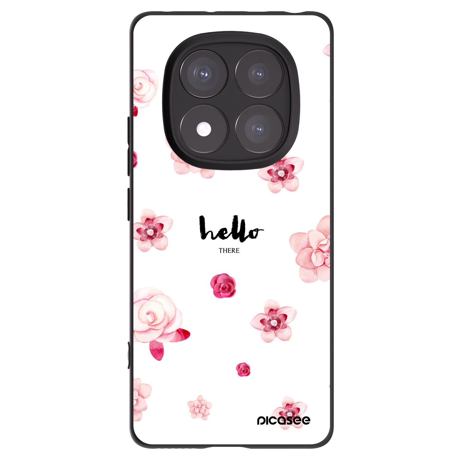 Picasee Xiaomi Redmi Note 14 Pro+ 5G Hülle - Schwarzes Silikon - Hello there