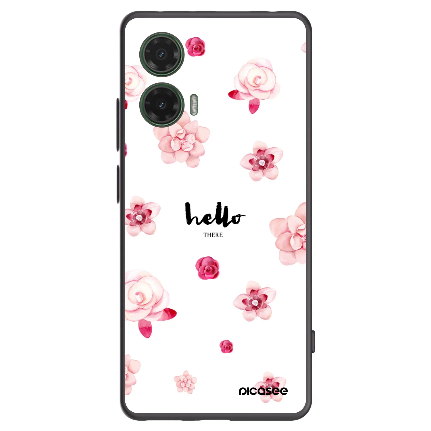Picasee Motorola Moto G35 5G Hülle - Schwarzes Silikon - Hello there