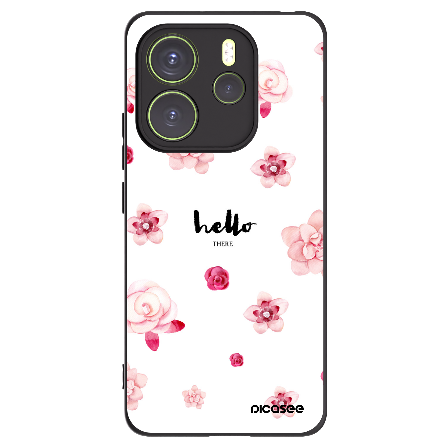 Picasee Xiaomi Redmi Note 14 4G Hülle - Schwarzes Silikon - Hello there
