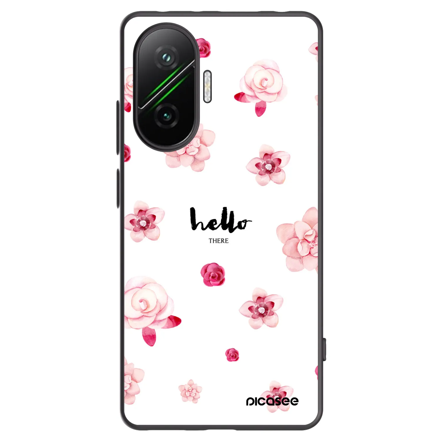 Picasee Xiaomi Poco F7 5G Hülle - Schwarzes Silikon - Hello there