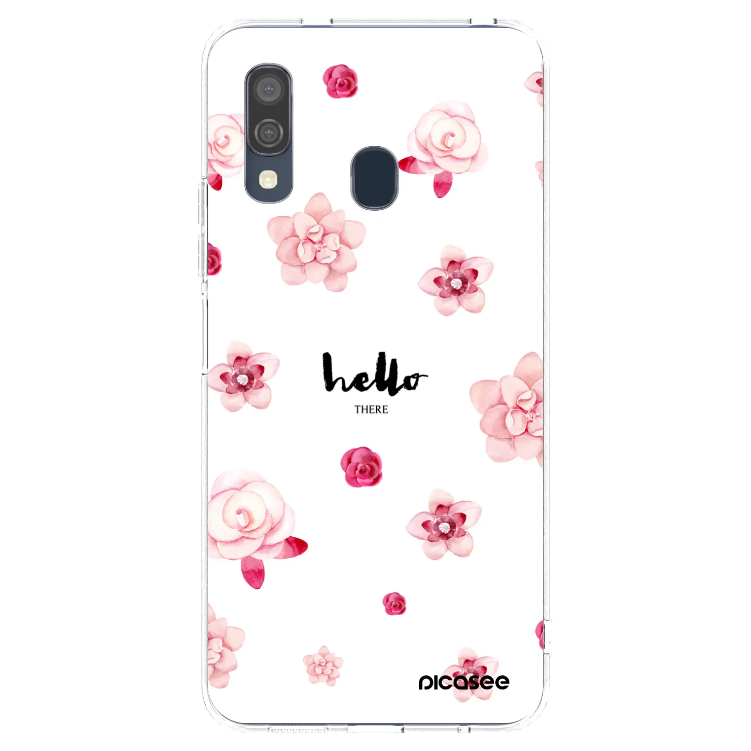 Picasee Samsung Galaxy A40 A405F Hülle - Transparentes Silikon - Hello there