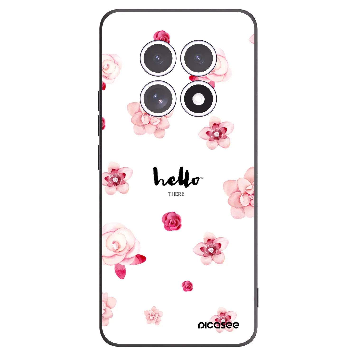 Picasee Xiaomi Redmi Note 15 Hülle - Schwarzes Silikon - Hello there