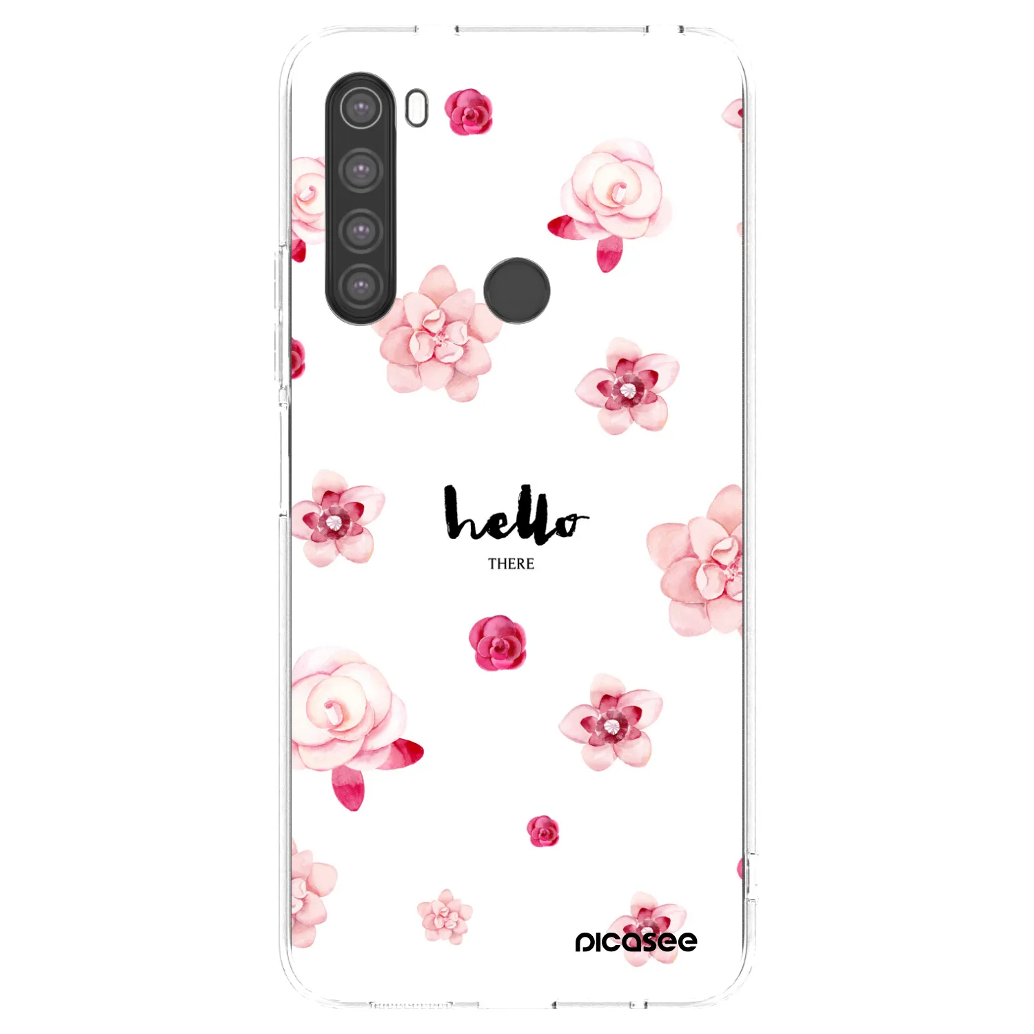 Picasee Xiaomi Redmi Note 8 Hülle - Transparentes Silikon - Hello there