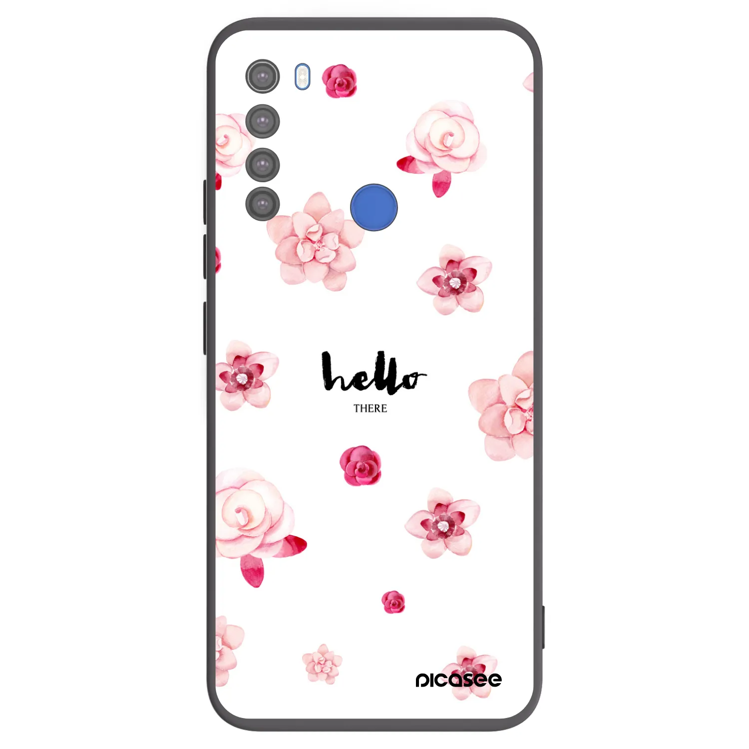 Picasee Xiaomi Redmi Note 8T Hülle - Schwarzes Silikon - Hello there