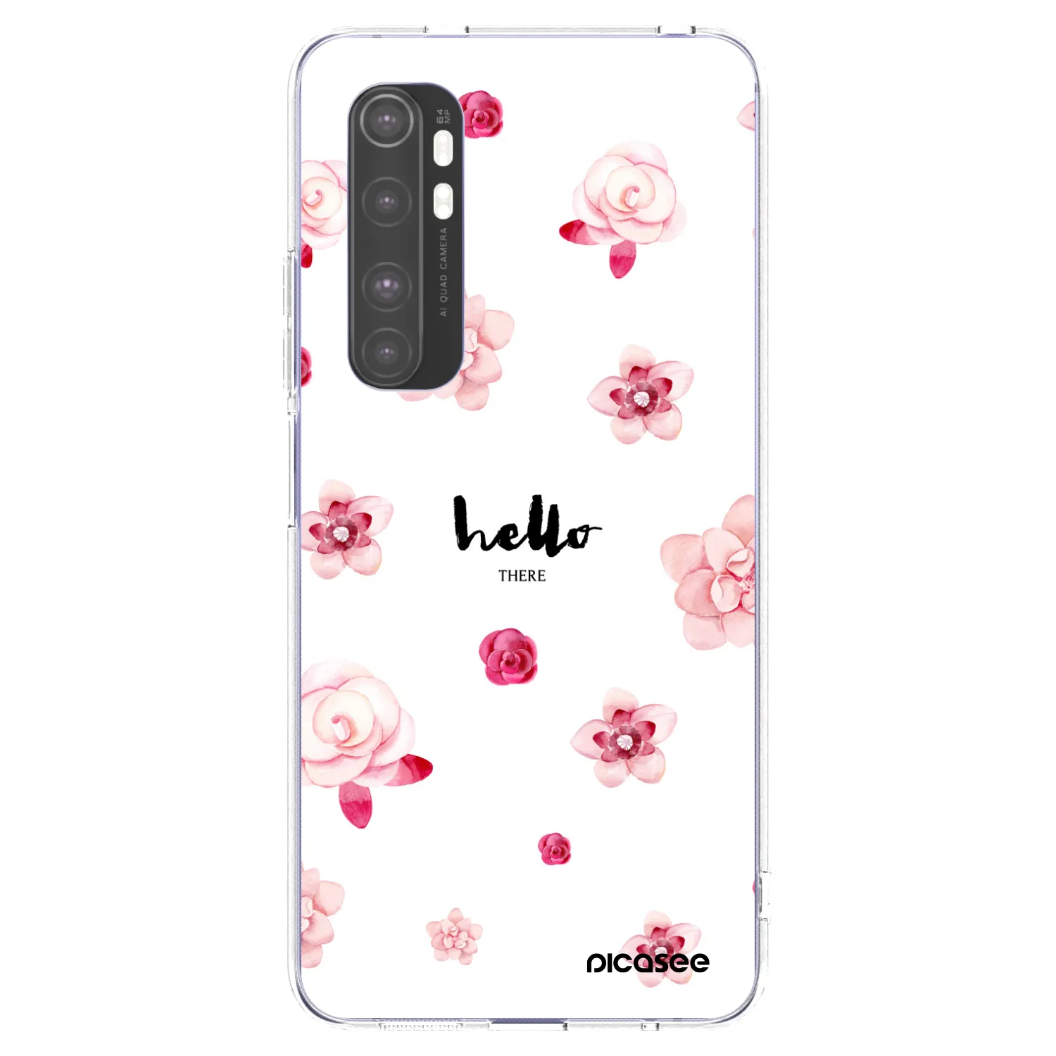 Picasee Xiaomi Mi Note 10 Lite Hülle - Transparentes Silikon - Hello there