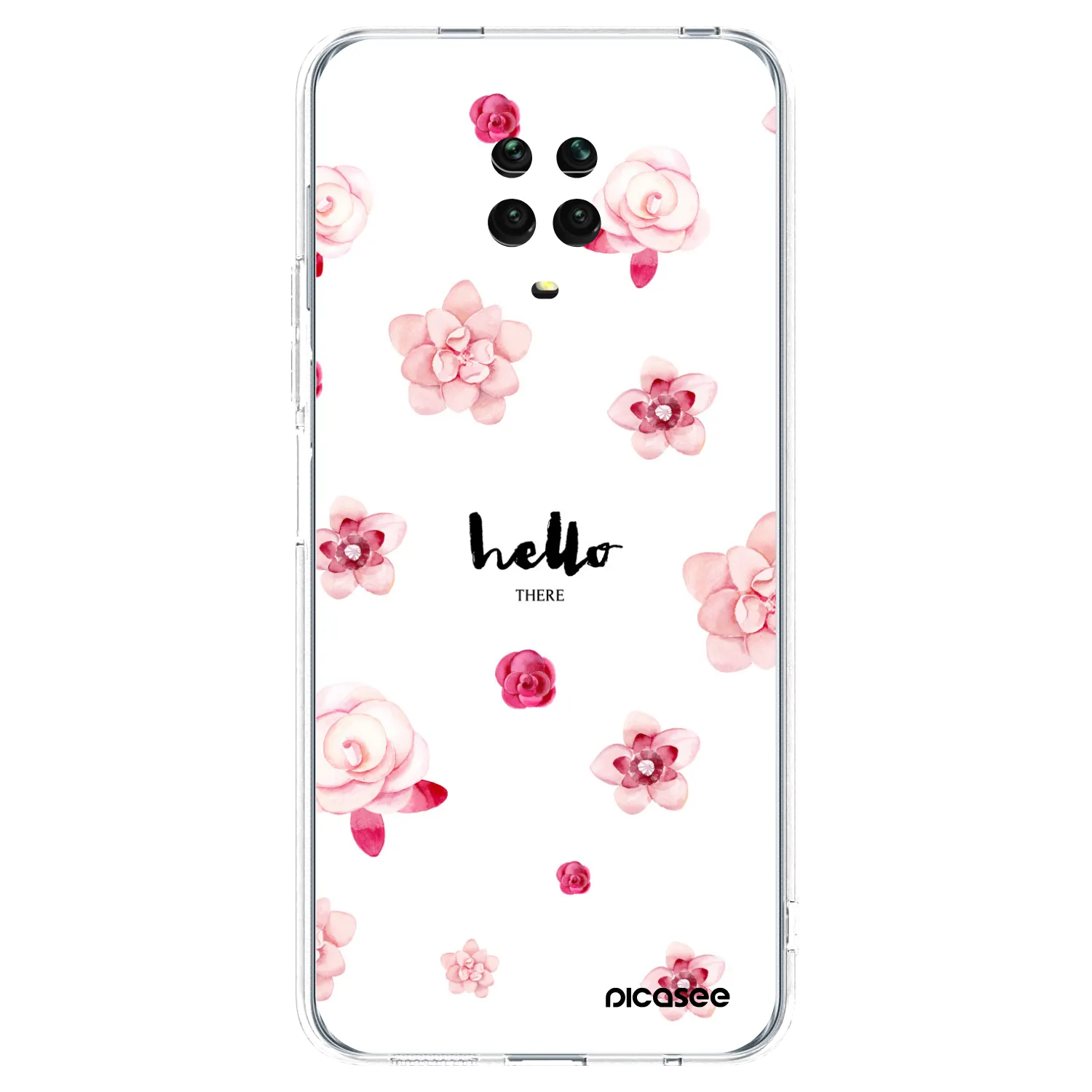 Picasee Xiaomi Redmi Note 9S Hülle - Transparentes Silikon - Hello there