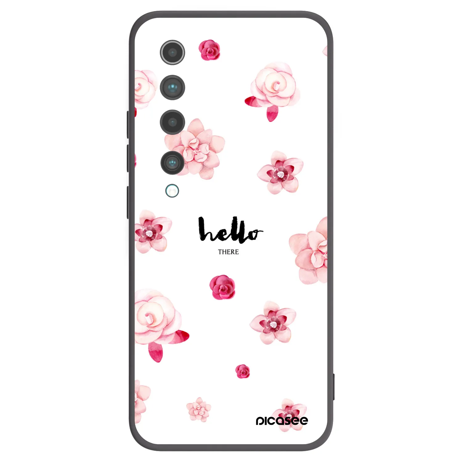 Picasee Xiaomi Mi 10 Hülle - Schwarzes Silikon - Hello there
