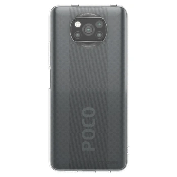 Picasee Xiaomi Poco X3 Hülle - Schwarzes Silikon - Clear