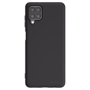 Picasee Samsung Galaxy A12 A125F Hülle - Schwarzes Silikon - Clear