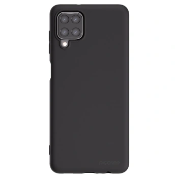 Picasee Samsung Galaxy M12 M127F Hülle - Schwarzes Silikon - Clear