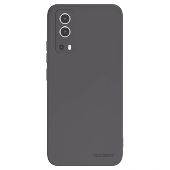 Picasee Vivo Y72 5G Hülle - Schwarzes Silikon - Clear