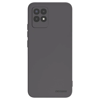 Picasee Realme 8i Hülle - Schwarzes Silikon - Clear