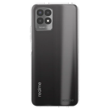 Picasee Realme 8i Hülle - Transparentes Silikon - Clear
