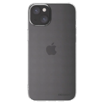Picasee Apple iPhone 15 Plus Hülle - Transparentes Silikon - Clear
