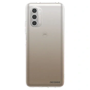 Picasee Motorola Moto G51 Hülle - Transparentes Silikon - Clear