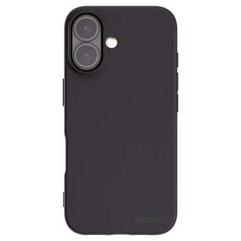 Picasee Apple iPhone 16 Hülle - Schwarzes Silikon - Clear