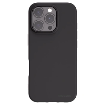 Picasee Apple iPhone 16 Pro Hülle - Schwarzes Silikon - Clear