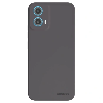 Picasee Motorola Moto G34 5G Hülle - Schwarzes Silikon - Clear