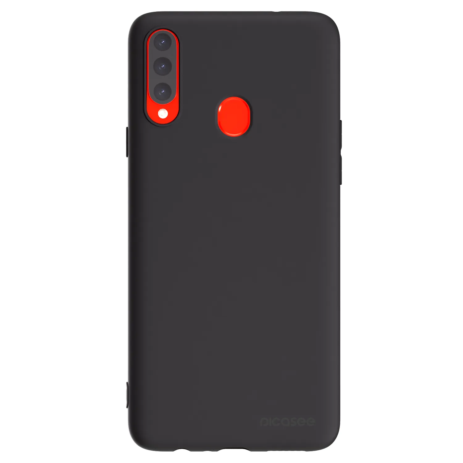 Picasee Samsung Galaxy A20s Hülle - Schwarzes Silikon - Clear