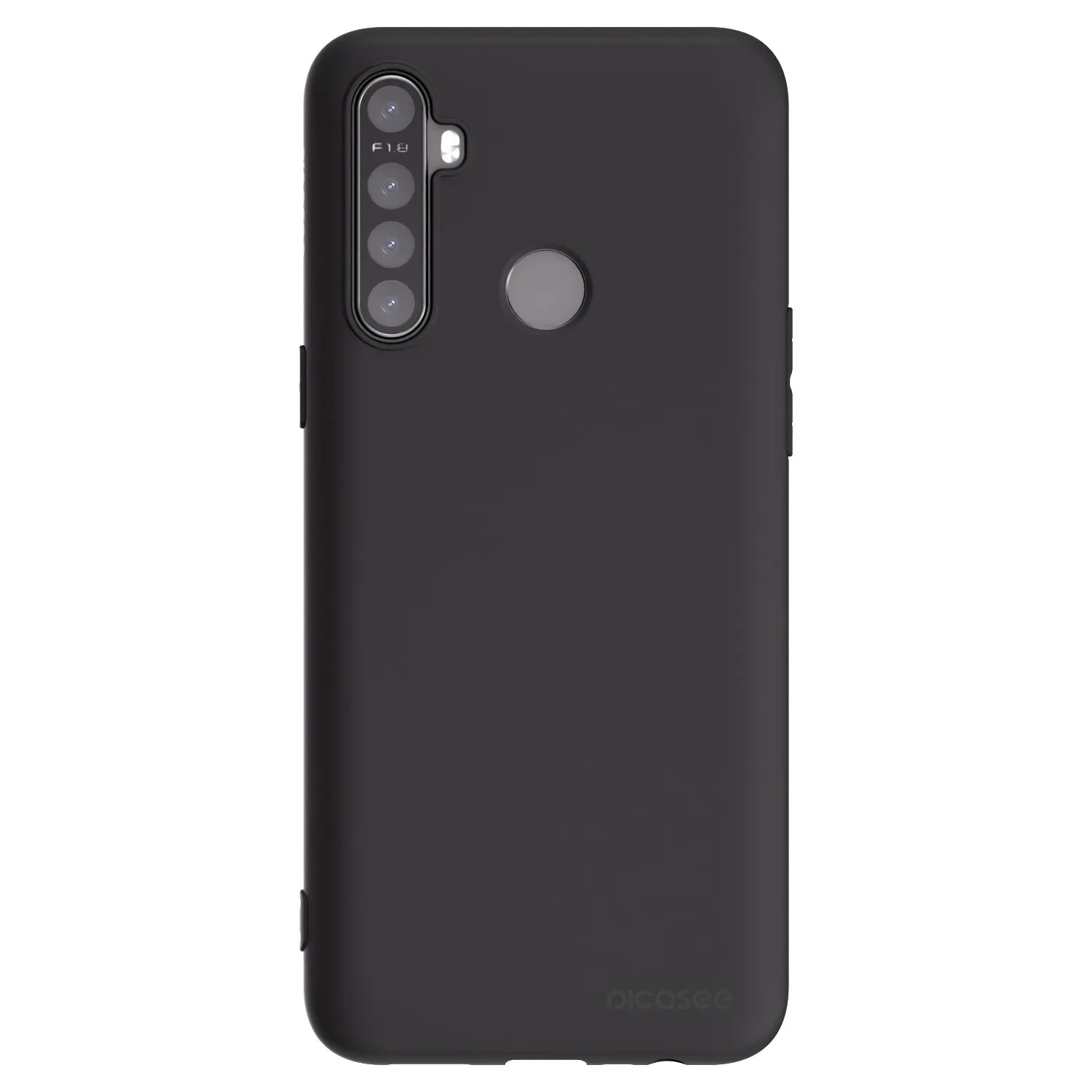 Picasee Realme 6i Hülle - Schwarzes Silikon - Clear