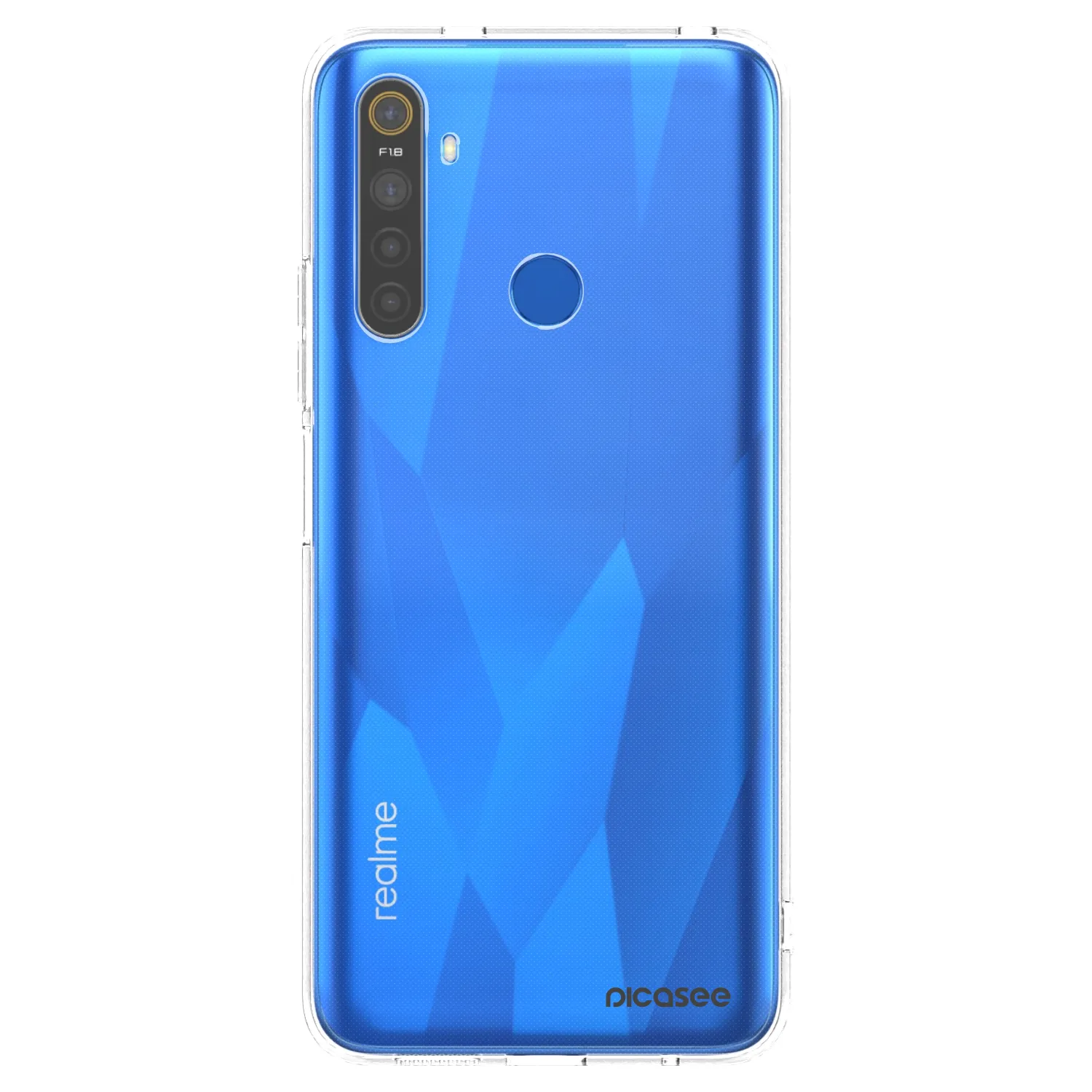 Picasee Realme 5 Hülle - Transparentes Silikon - Clear