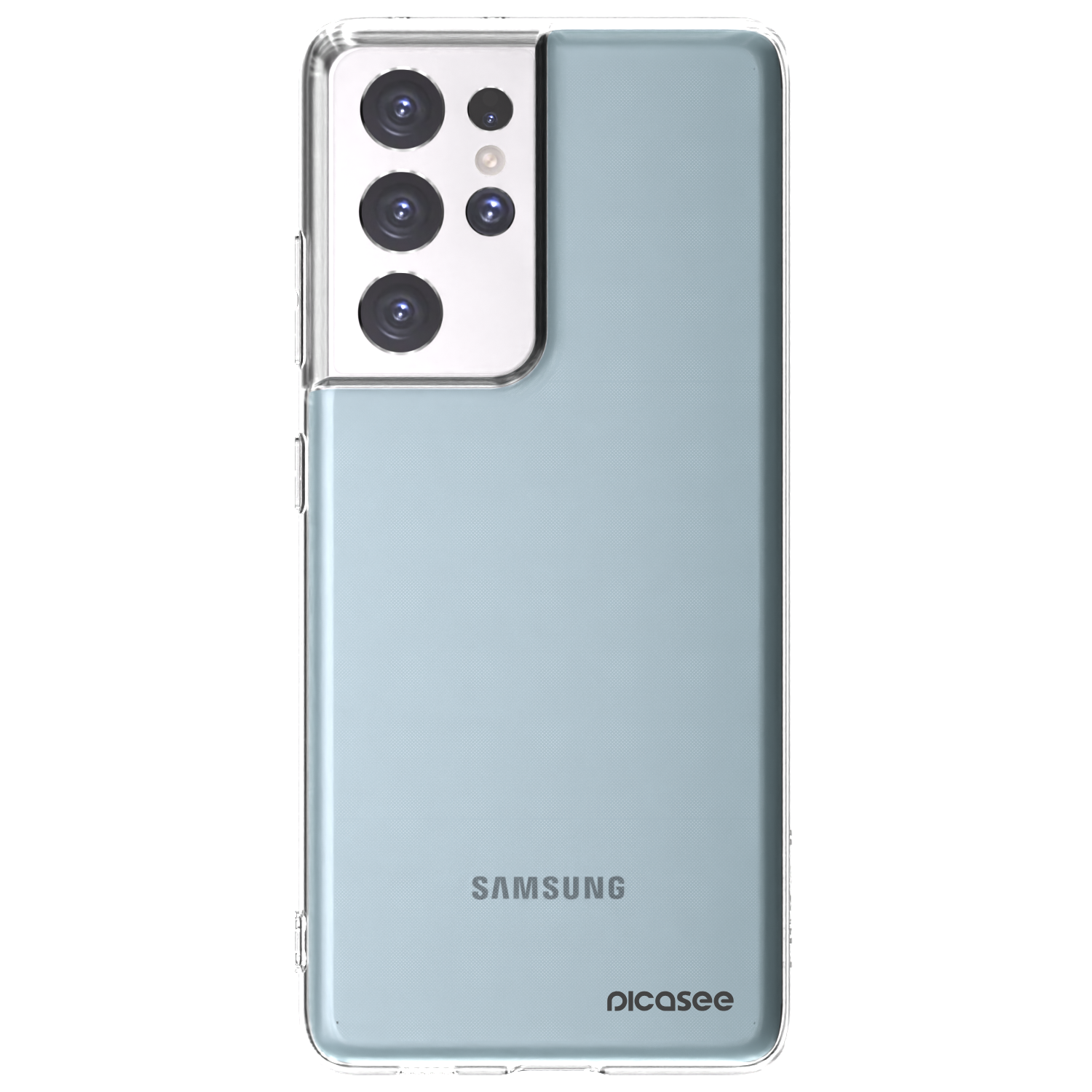 Picasee Samsung Galaxy S21 Ultra 5G G998B Hülle - Transparentes Silikon - Clear