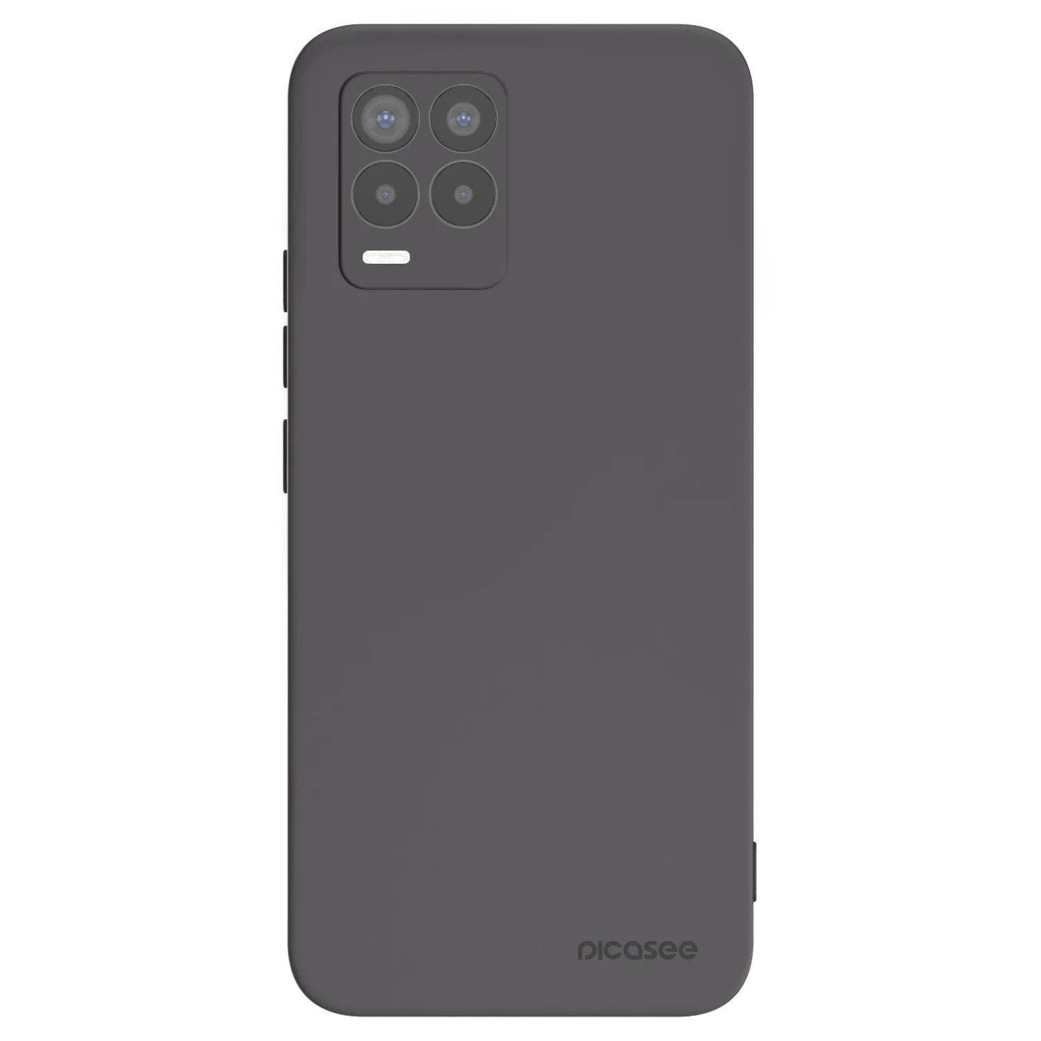 Picasee Realme 8 Pro Hülle - Schwarzes Silikon - Clear