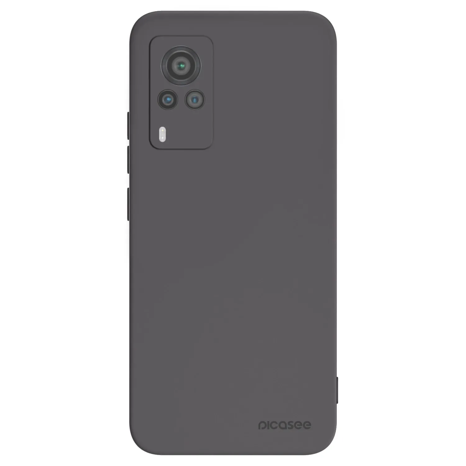 Picasee Vivo X60 Pro 5G Hülle - Schwarzes Silikon - Clear