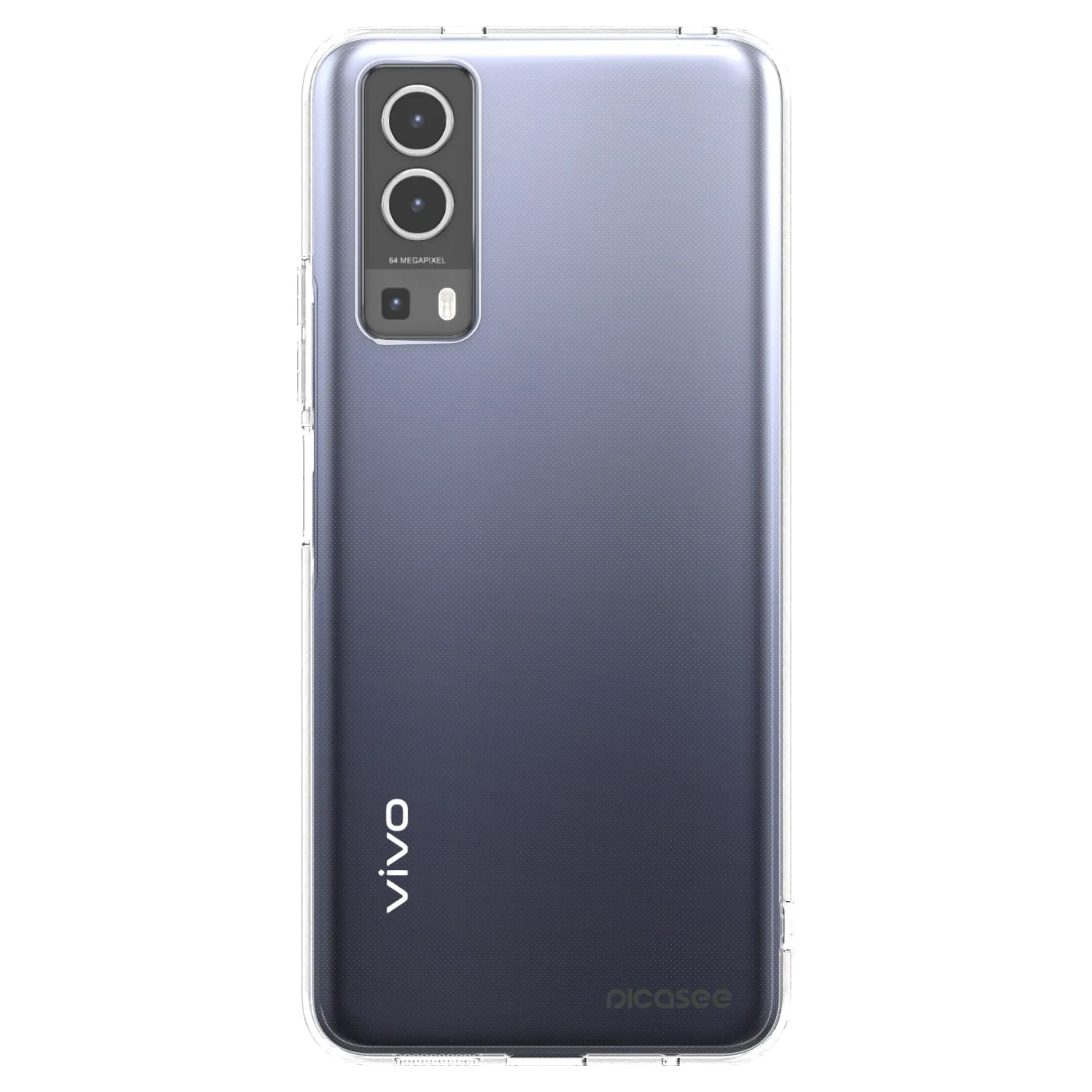 Picasee Vivo Y72 5G Hülle - Transparentes Silikon - Clear